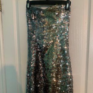 Bedo Sparkly Strapless Dress